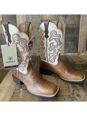 Ariat 10015318 Quickdraw Square Toe Western Cowboy Boots Womens 8.5 B
